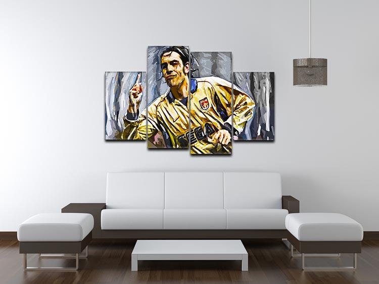 Robert Pires 4 Split Panel Canvas - Canvas Art Rocks - 3