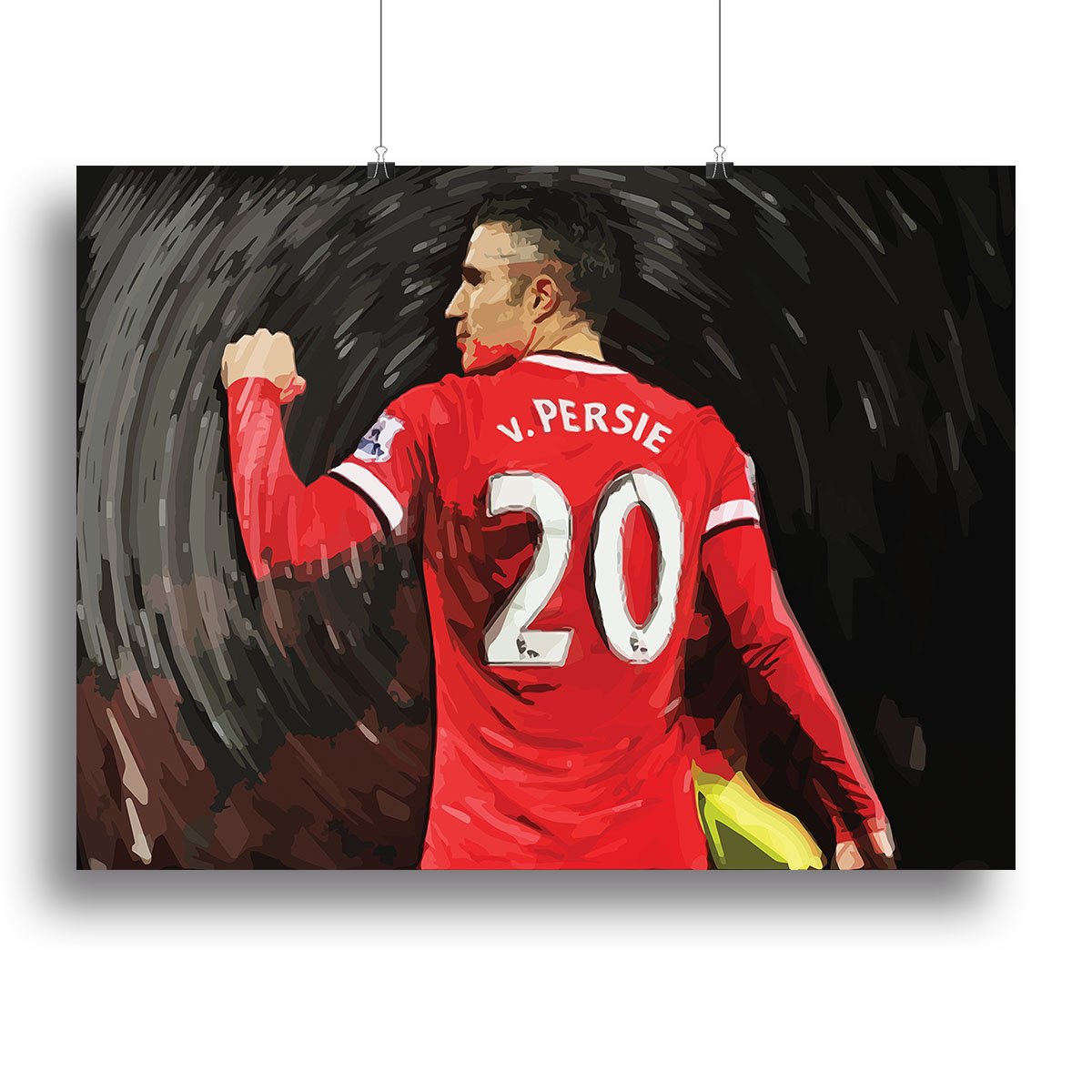 Robin Van Persie Man United Canvas Print or Poster