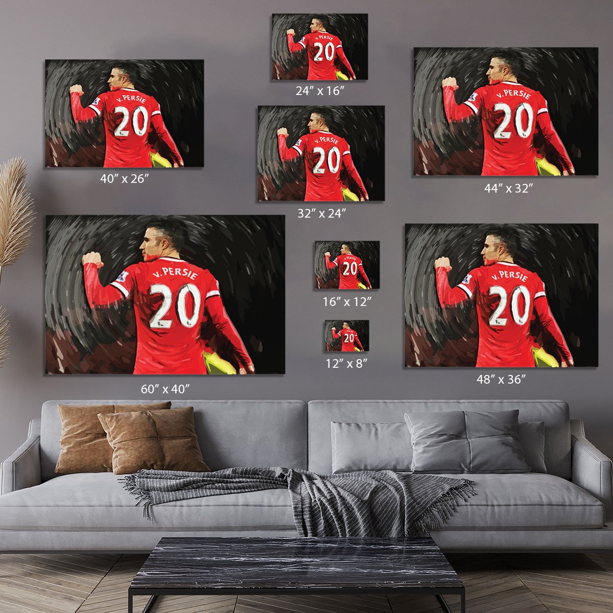 Robin Van Persie Man United Canvas Print or Poster