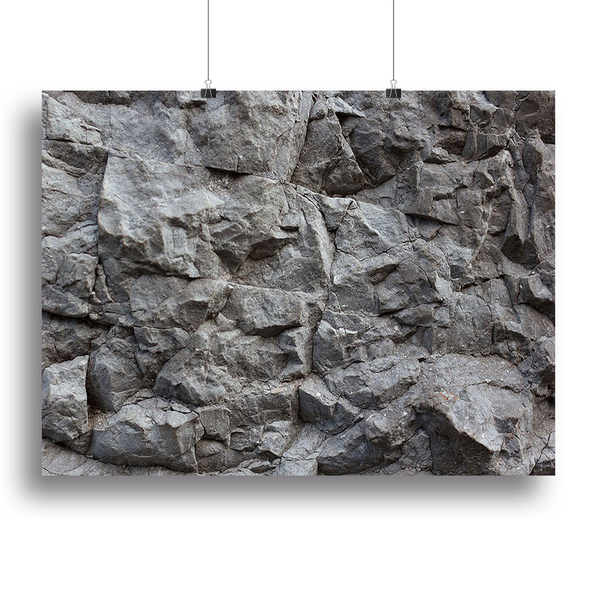 Rock texture background Canvas Print or Poster