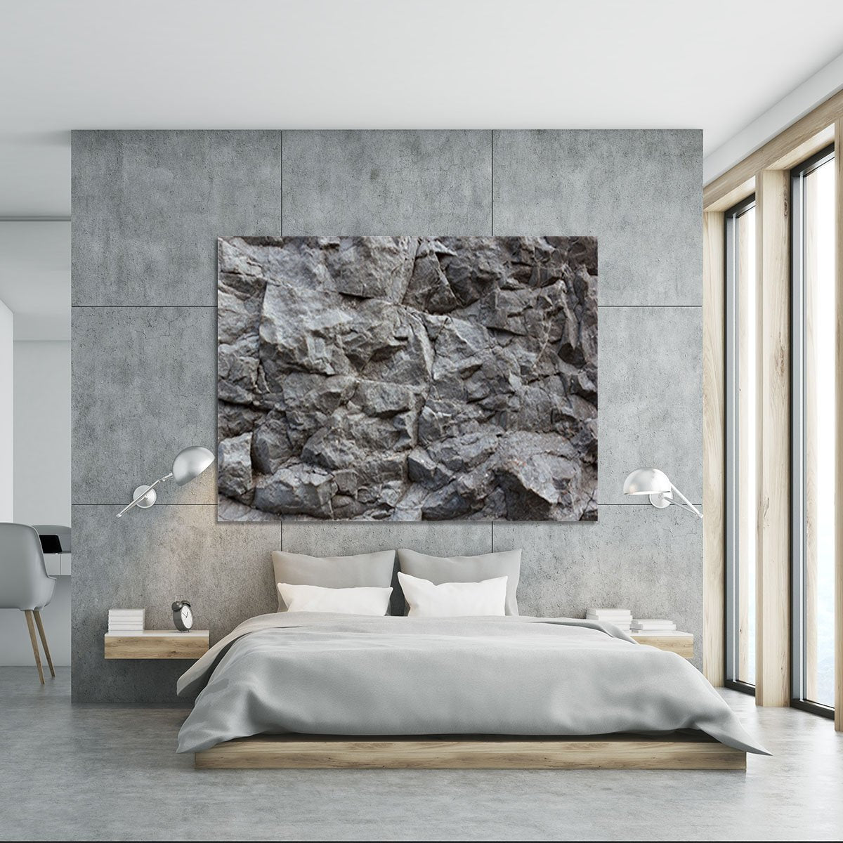 Rock texture background Canvas Print or Poster