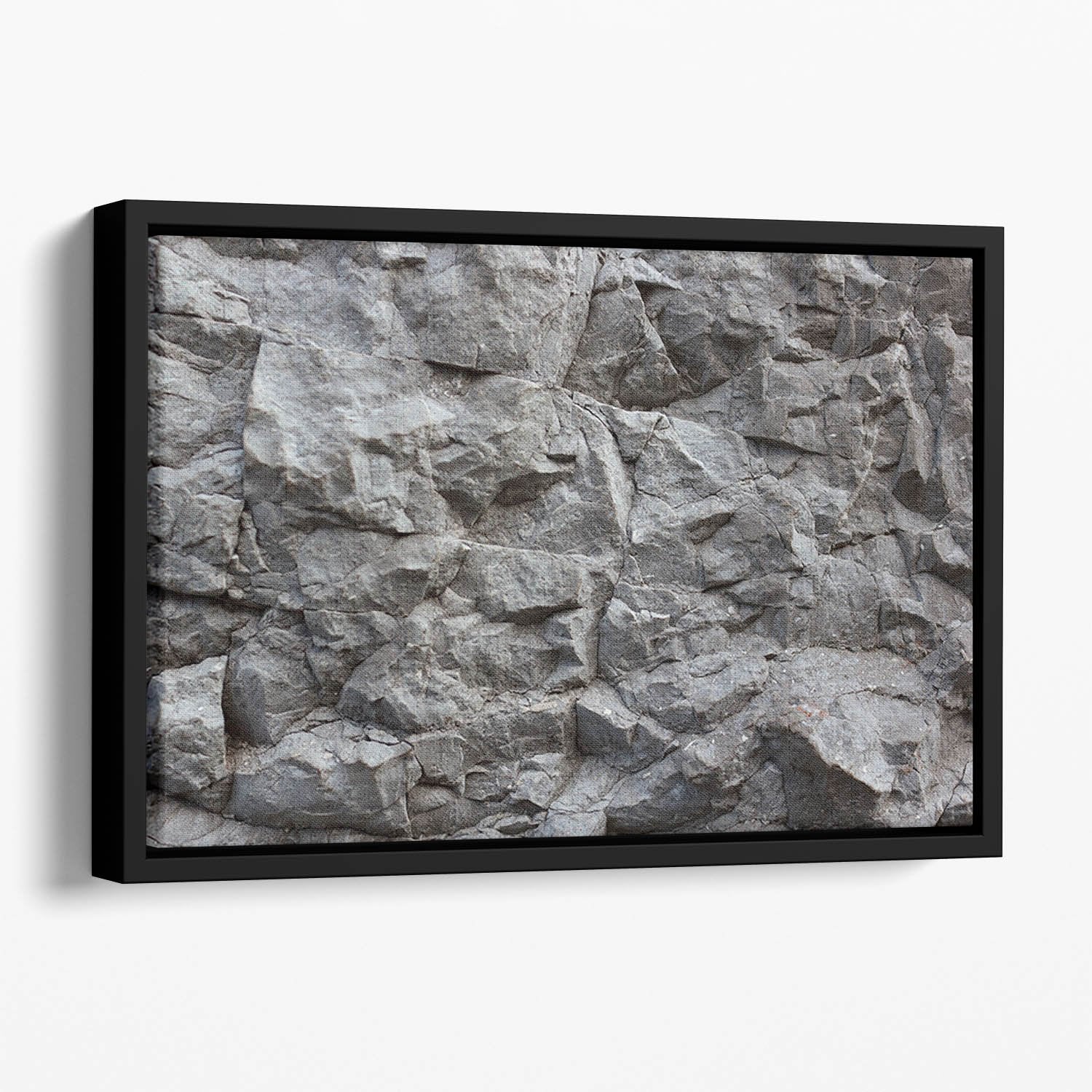 Rock texture background Floating Framed Canvas