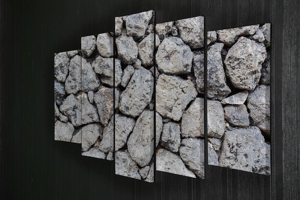 Rock wall texture 5 Split Panel Canvas - Canvas Art Rocks - 2