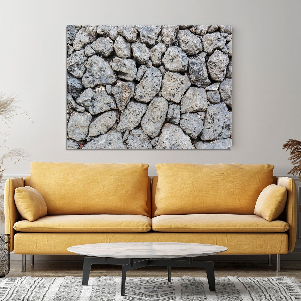 Rock wall texture Canvas Print or Poster