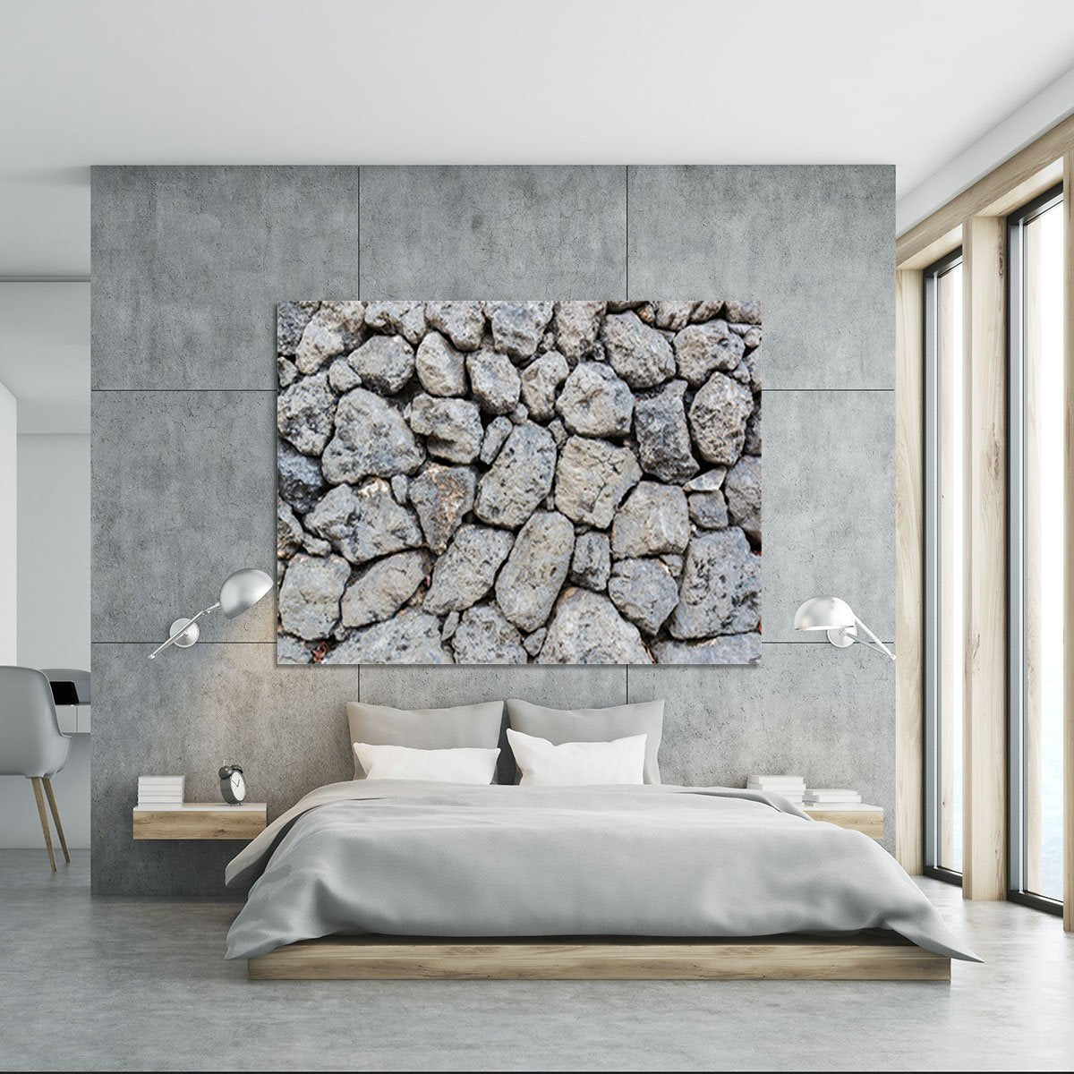 Rock wall texture Canvas Print or Poster