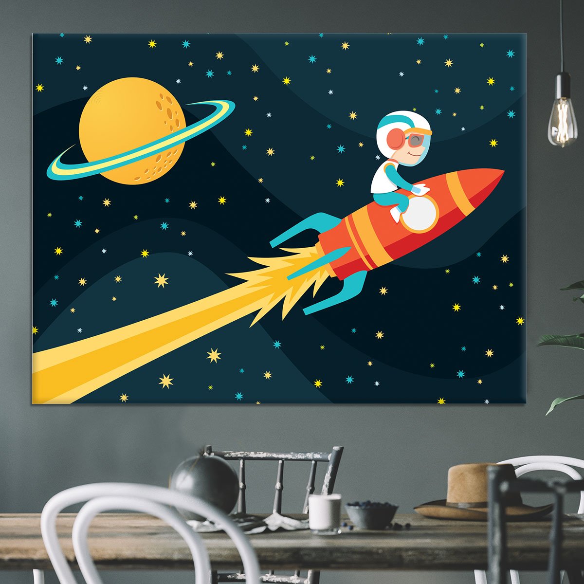 Rocket Boy Canvas Print or Poster
