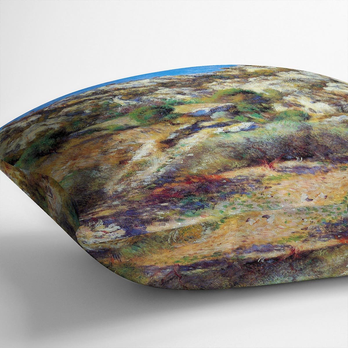 Rocks at LEstage by Renoir Throw Pillow