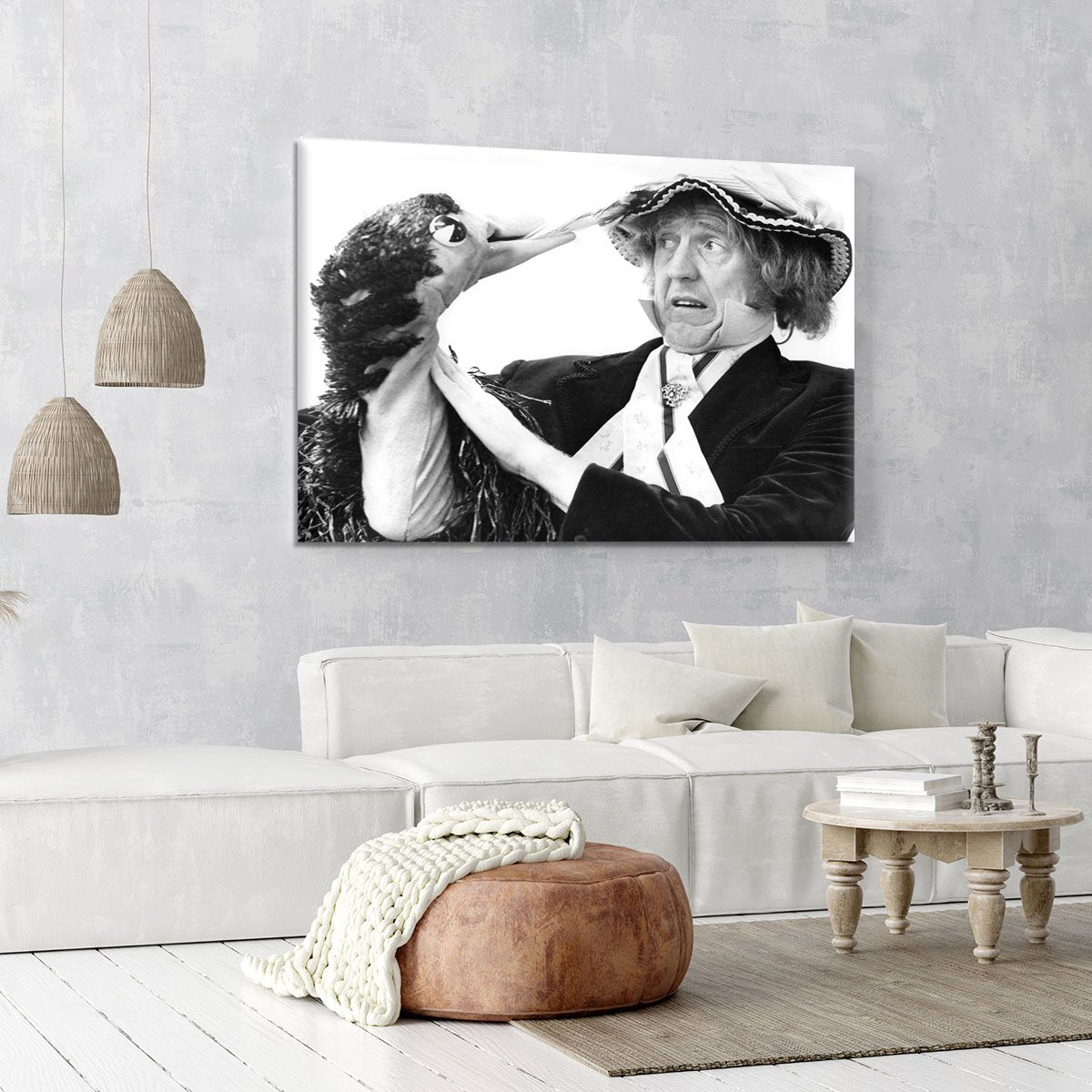 Rod Hull and Emu Canvas Print or Poster