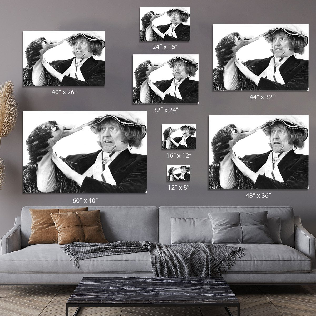 Rod Hull and Emu Canvas Print or Poster
