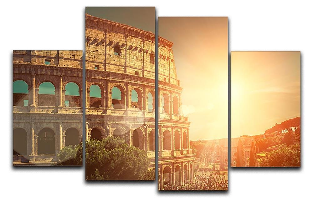 Roman Coliseum 4 Split Panel Canvas  - Canvas Art Rocks - 1