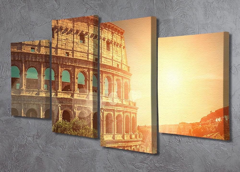 Roman Coliseum 4 Split Panel Canvas  - Canvas Art Rocks - 2