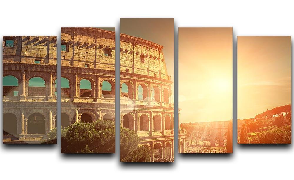 Roman Coliseum 5 Split Panel Canvas  - Canvas Art Rocks - 1