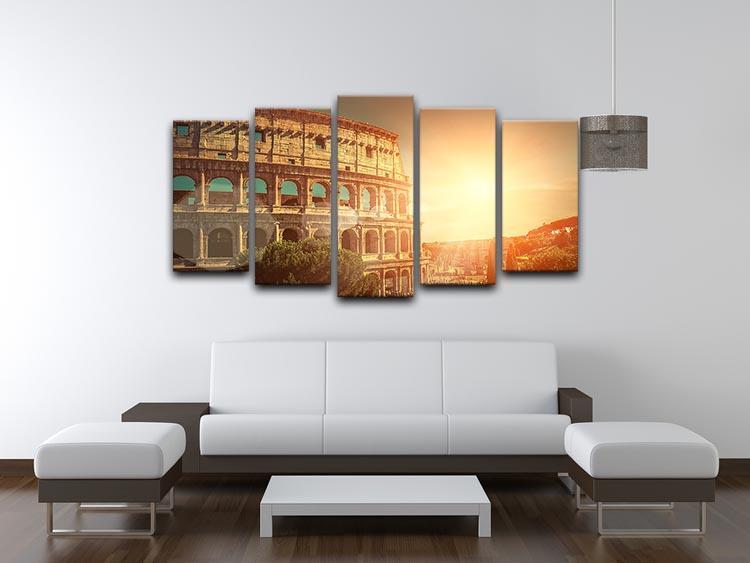 Roman Coliseum 5 Split Panel Canvas  - Canvas Art Rocks - 3