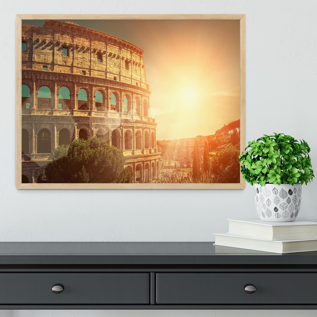 Roman Coliseum Framed Print - Canvas Art Rocks - 4