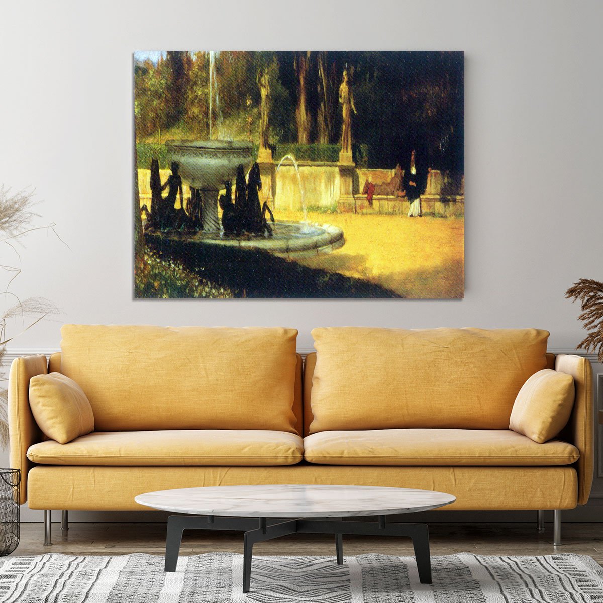 Roman Garden by Alma Tadema Canvas Print or Poster
