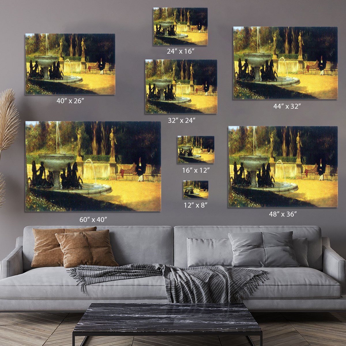 Roman Garden by Alma Tadema Canvas Print or Poster