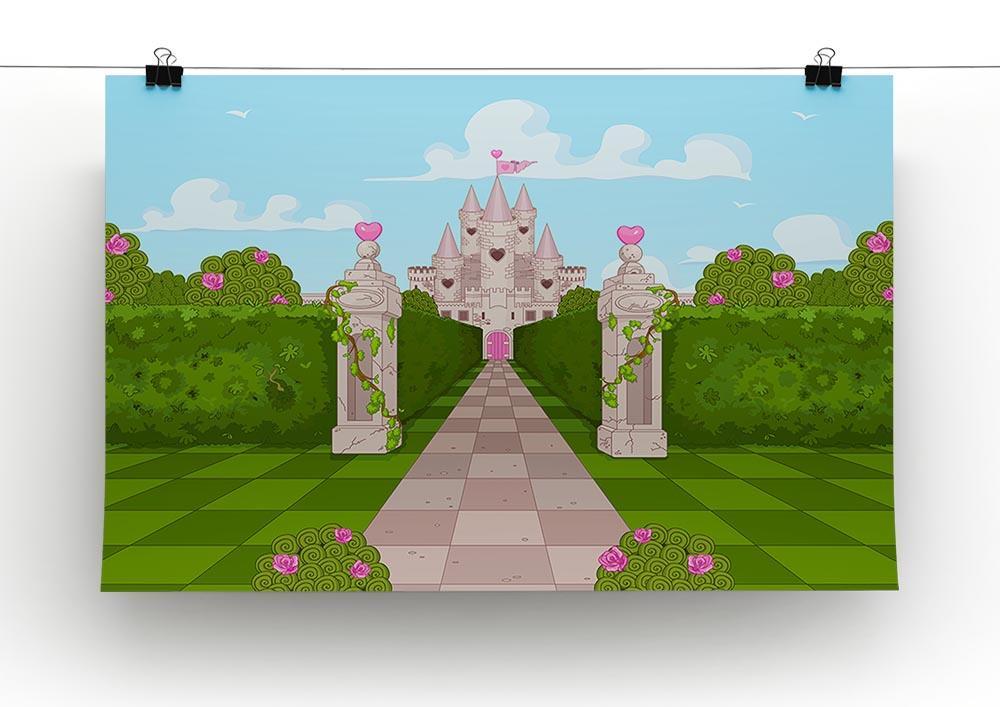 Romantic Castle Landscape Canvas Print or Poster - Canvas Art Rocks - 2