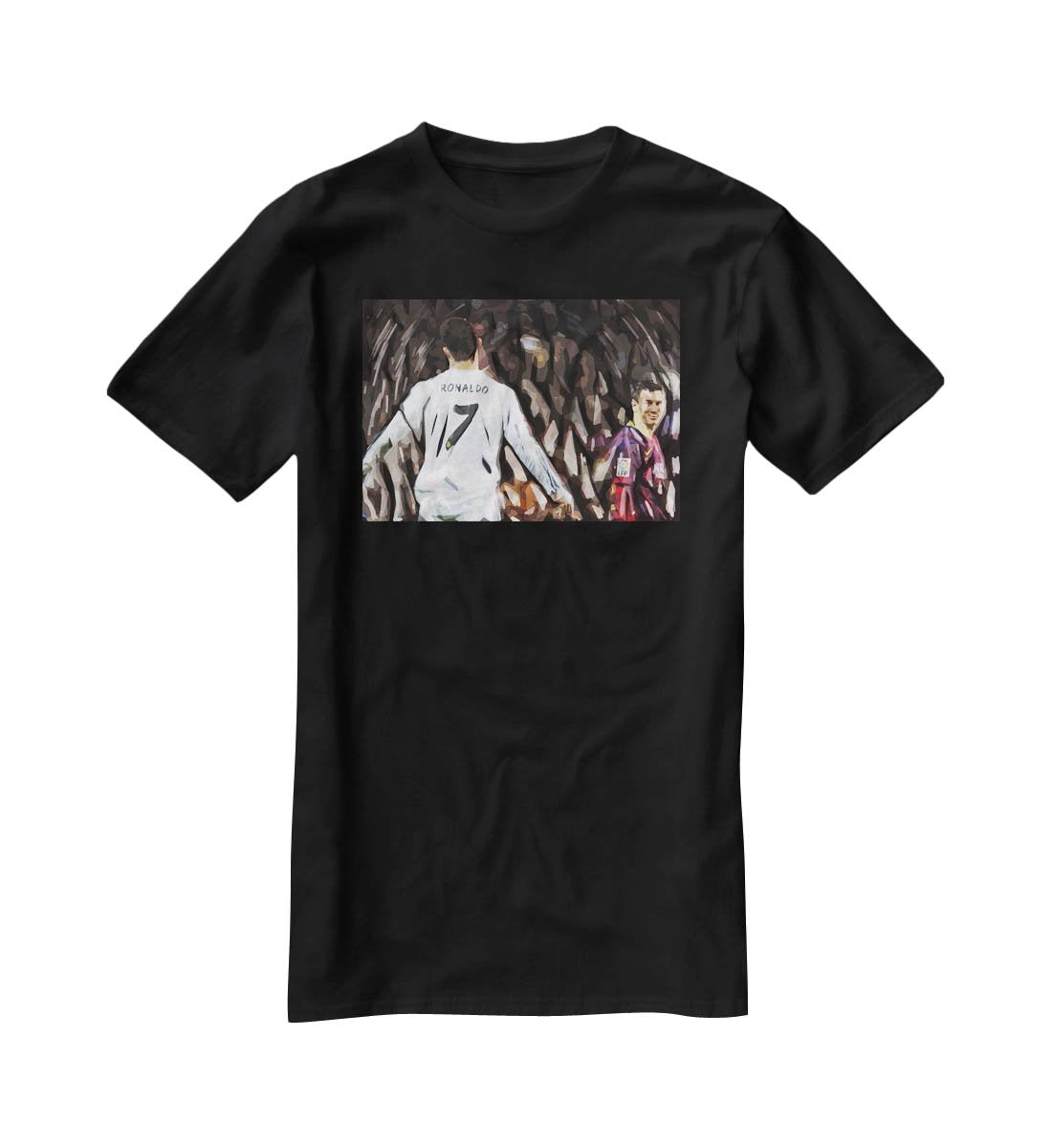 Ronaldo Vs Messi T-Shirt - Canvas Art Rocks - 1