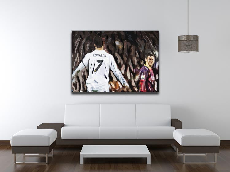 Ronaldo Vs Messi Print - Canvas Art Rocks - 4