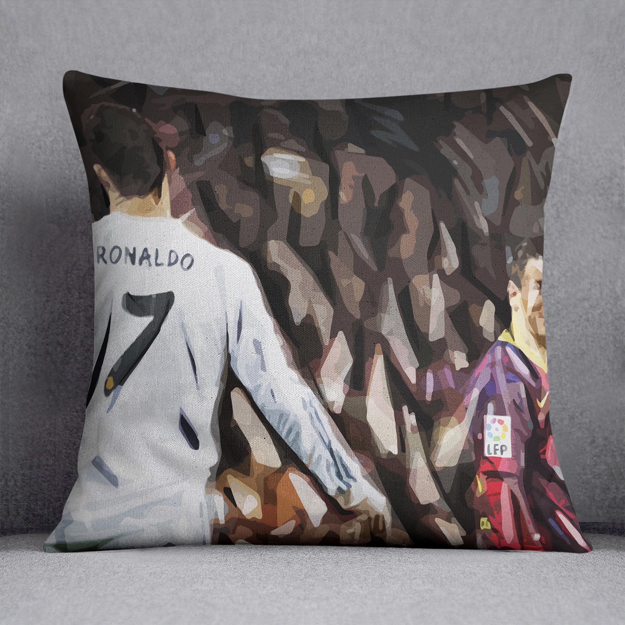 Ronaldo Vs Messi Cushion