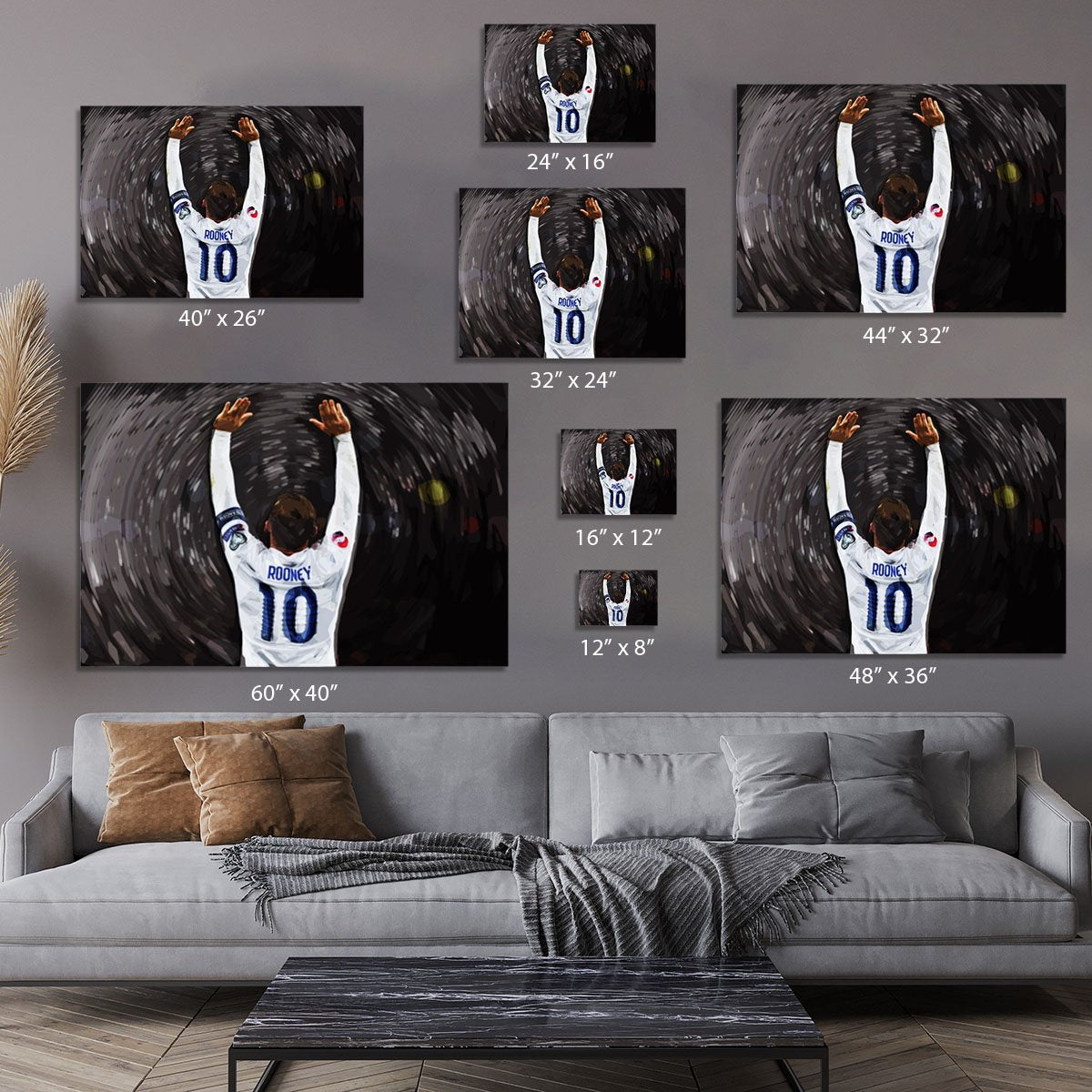Rooney England Canvas Print or Poster