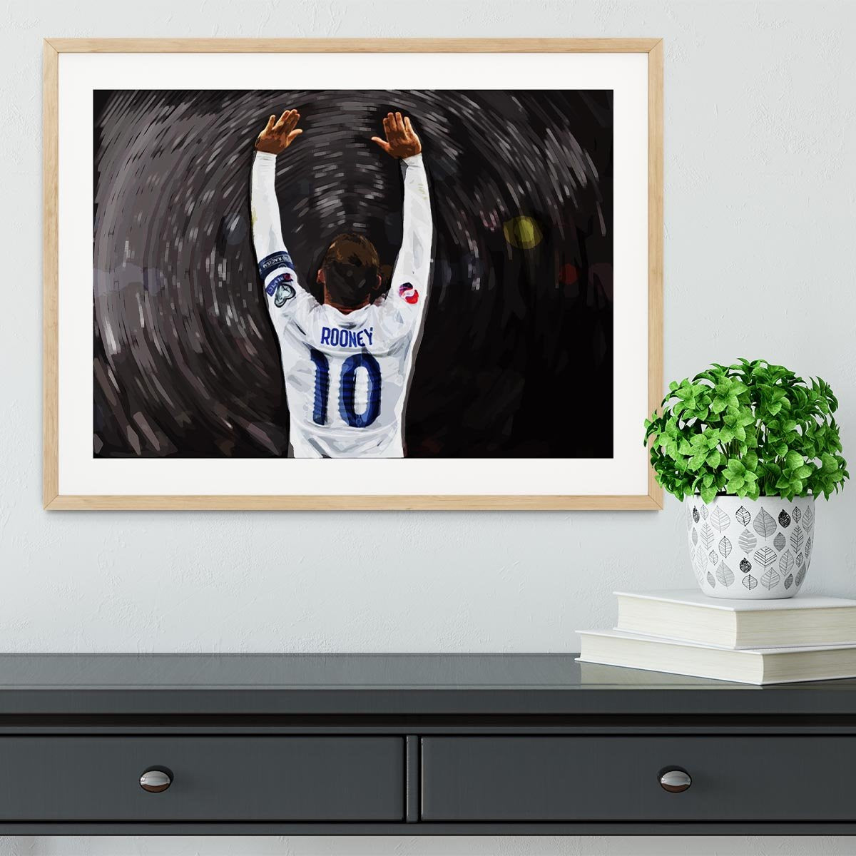 Rooney England Framed Print - Canvas Art Rocks - 3