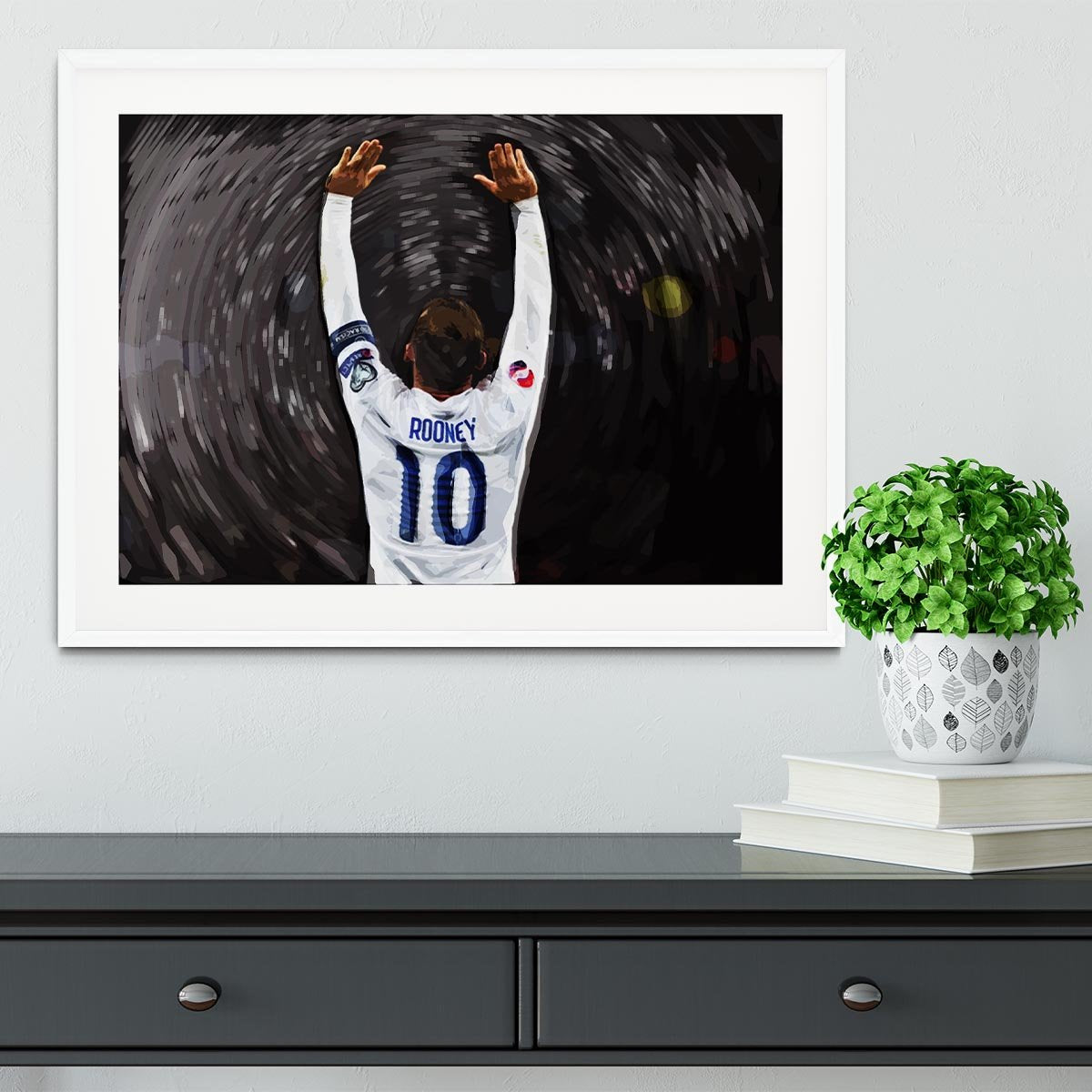 Rooney England Framed Print - Canvas Art Rocks - 5