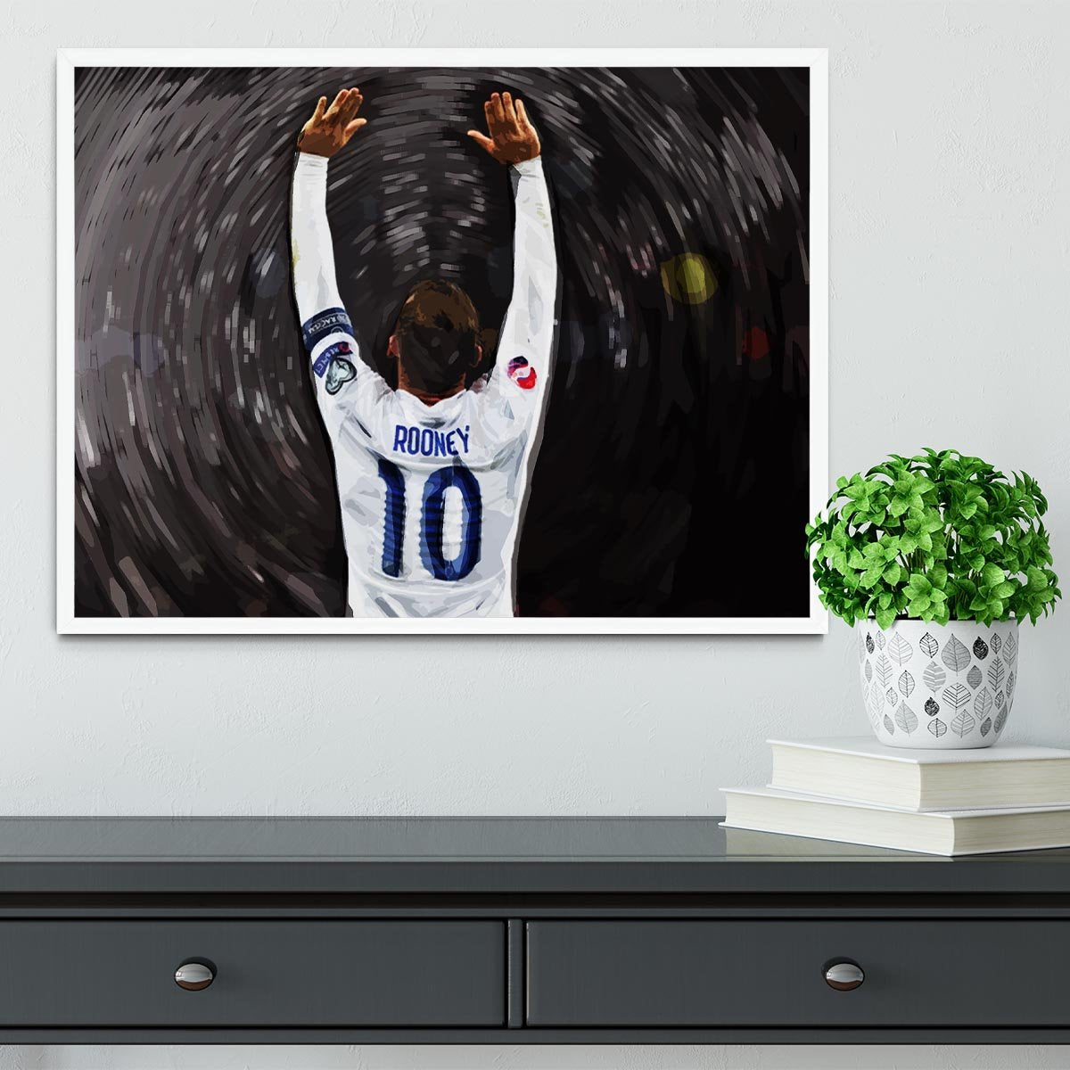 Rooney England Framed Print - Canvas Art Rocks -6