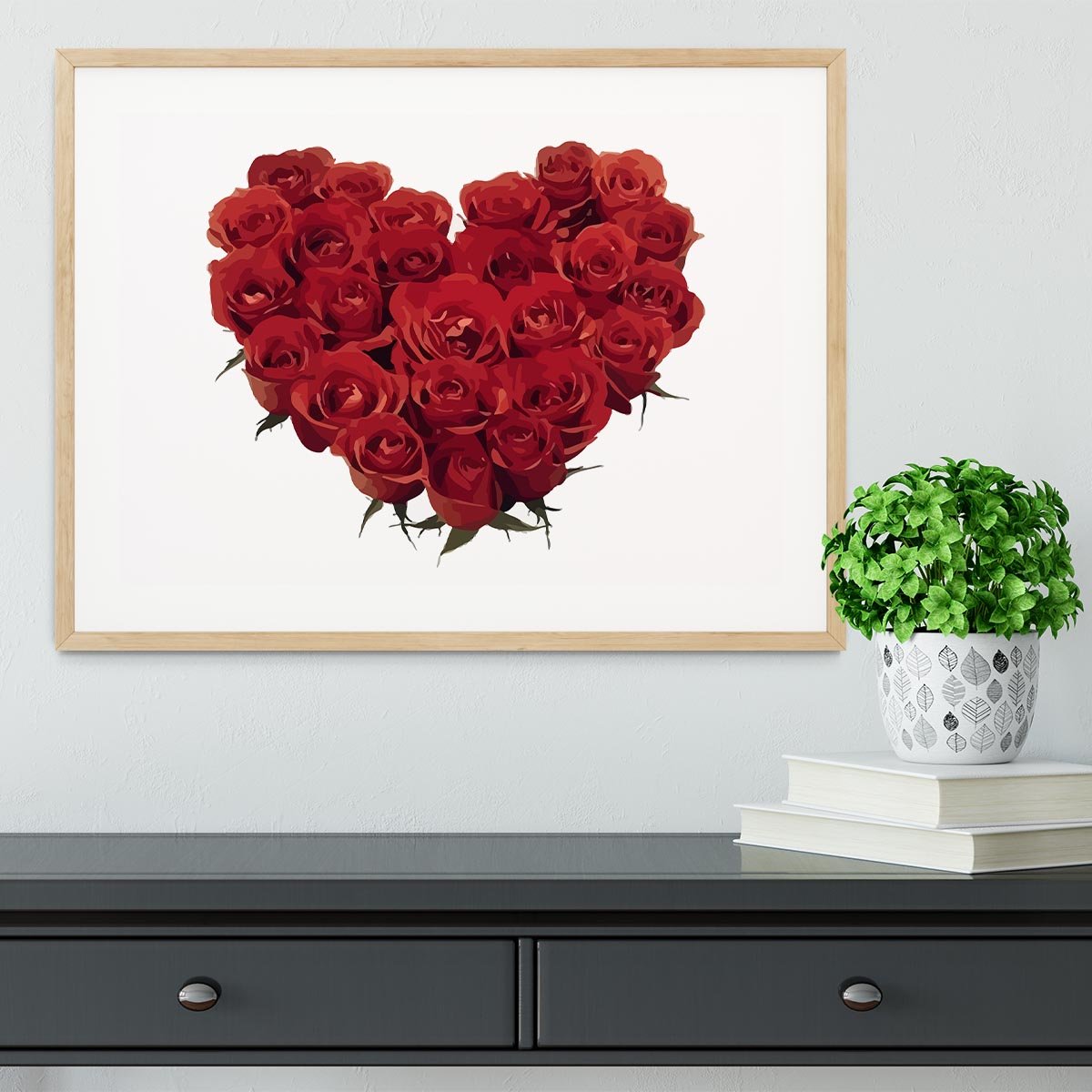 Rose Framed Print - Canvas Art Rocks - 3