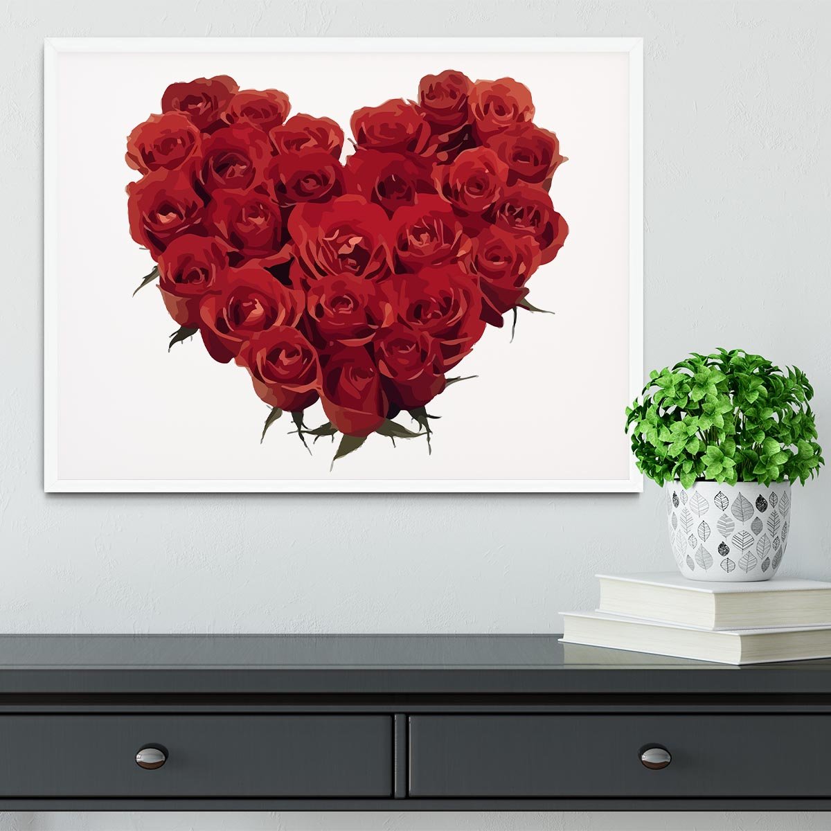 Rose Framed Print - Canvas Art Rocks -6