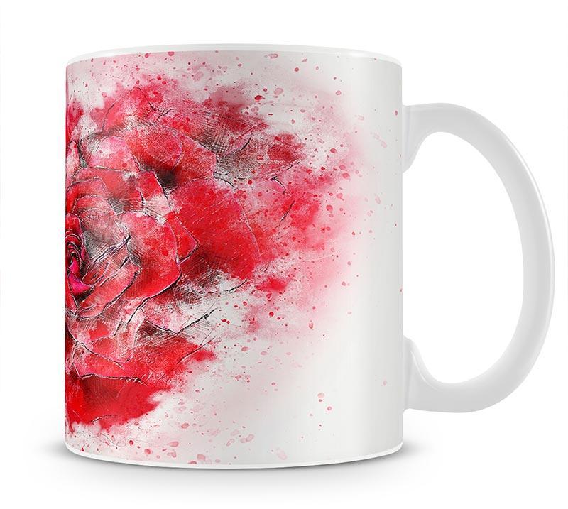 Rose Heart Painting Mug - Canvas Art Rocks - 1