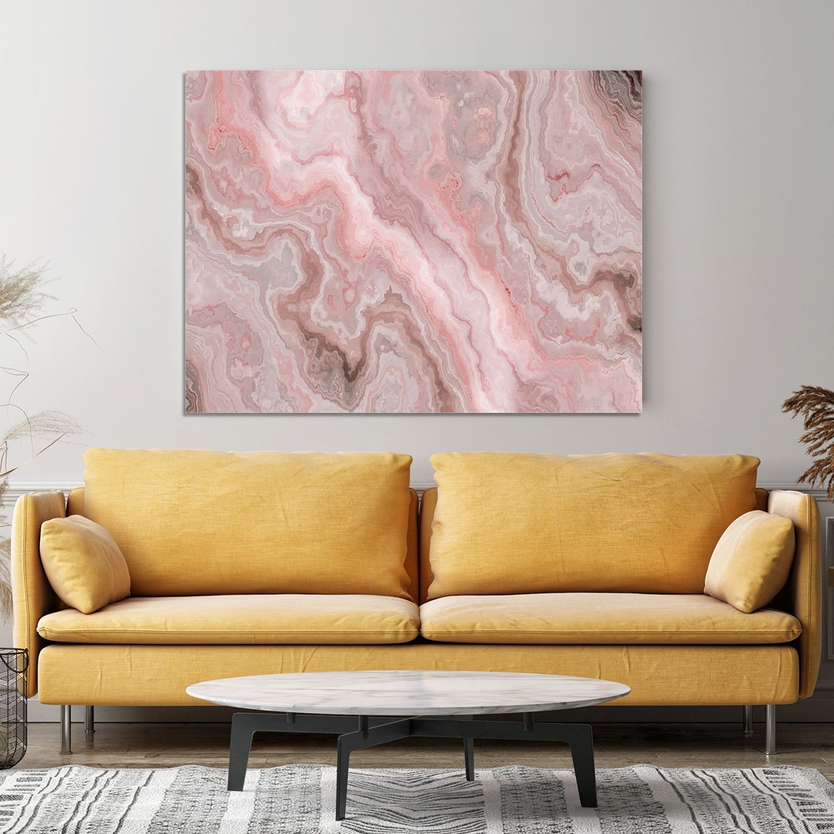 Rose Marble Canvas Print or Poster