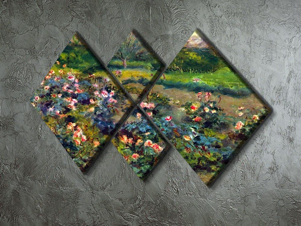 Rose grove by Renoir 4 Square Multi Panel Canvas - Canvas Art Rocks - 2