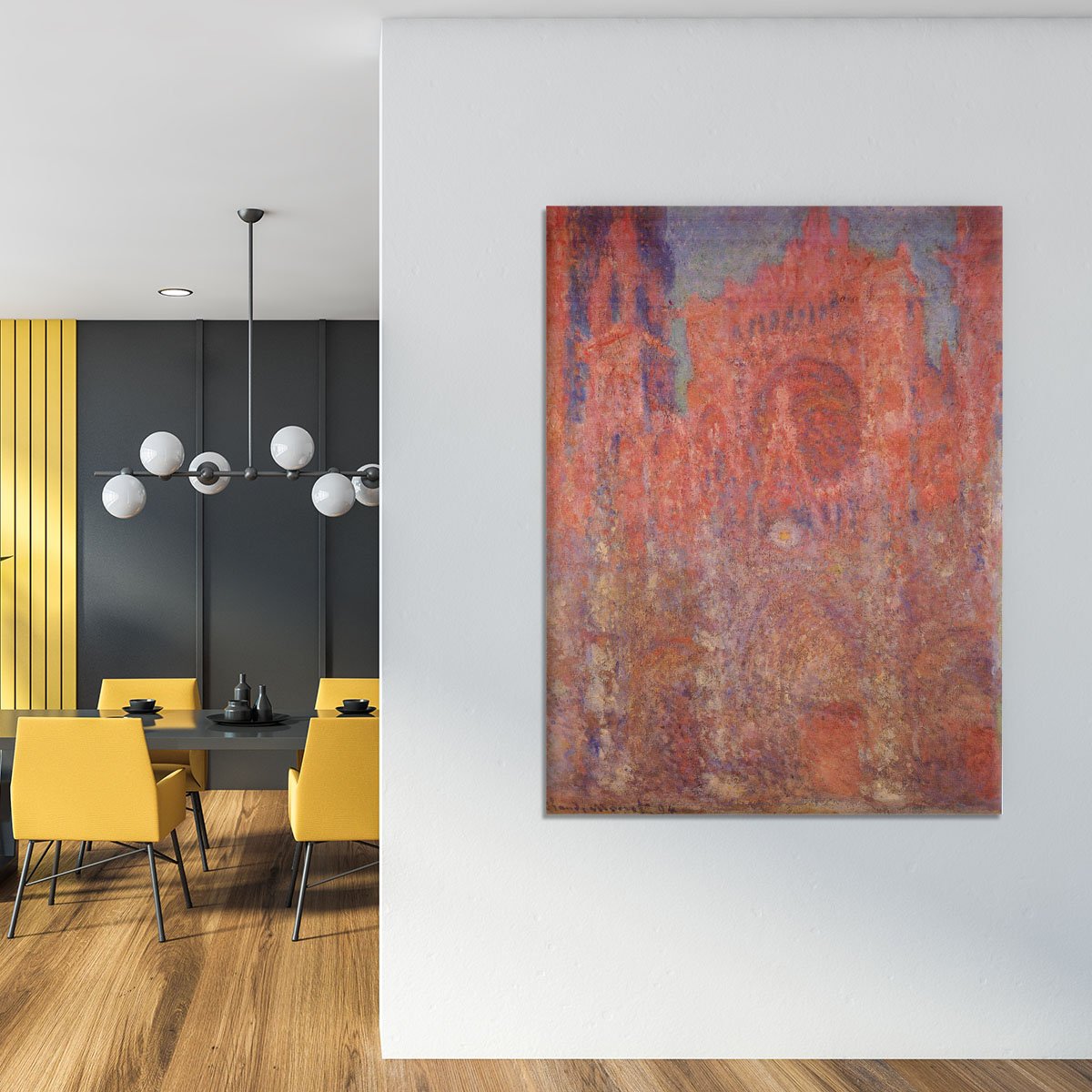 Rouen Cathedral Facade by Monet Canvas Print or Poster