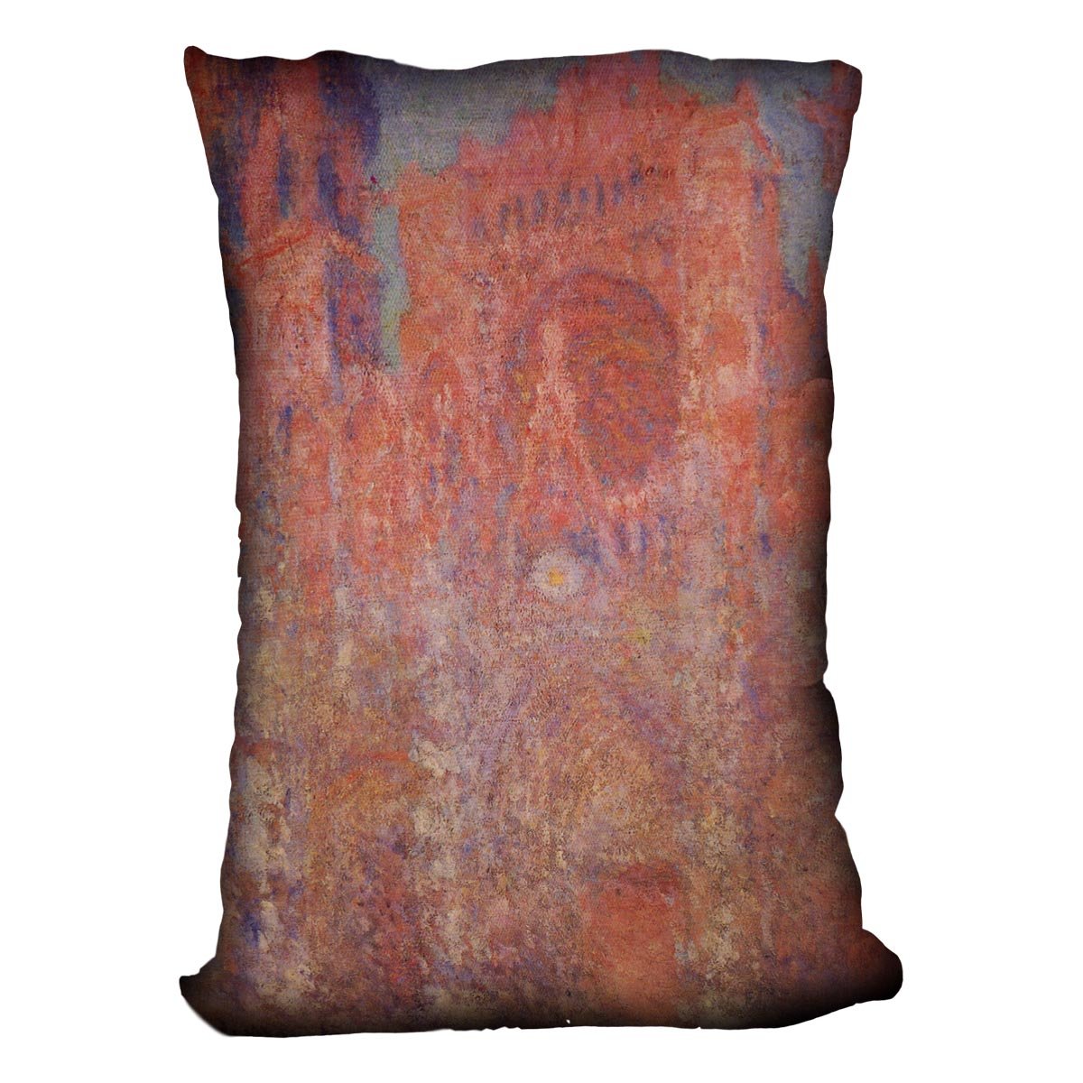 Rouen Cathedral Facade by Monet Throw Pillow