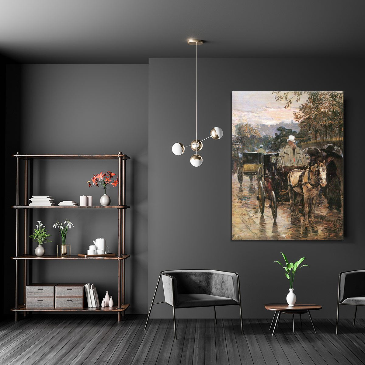 Rue Bonaparte 2 by Hassam Canvas Print or Poster