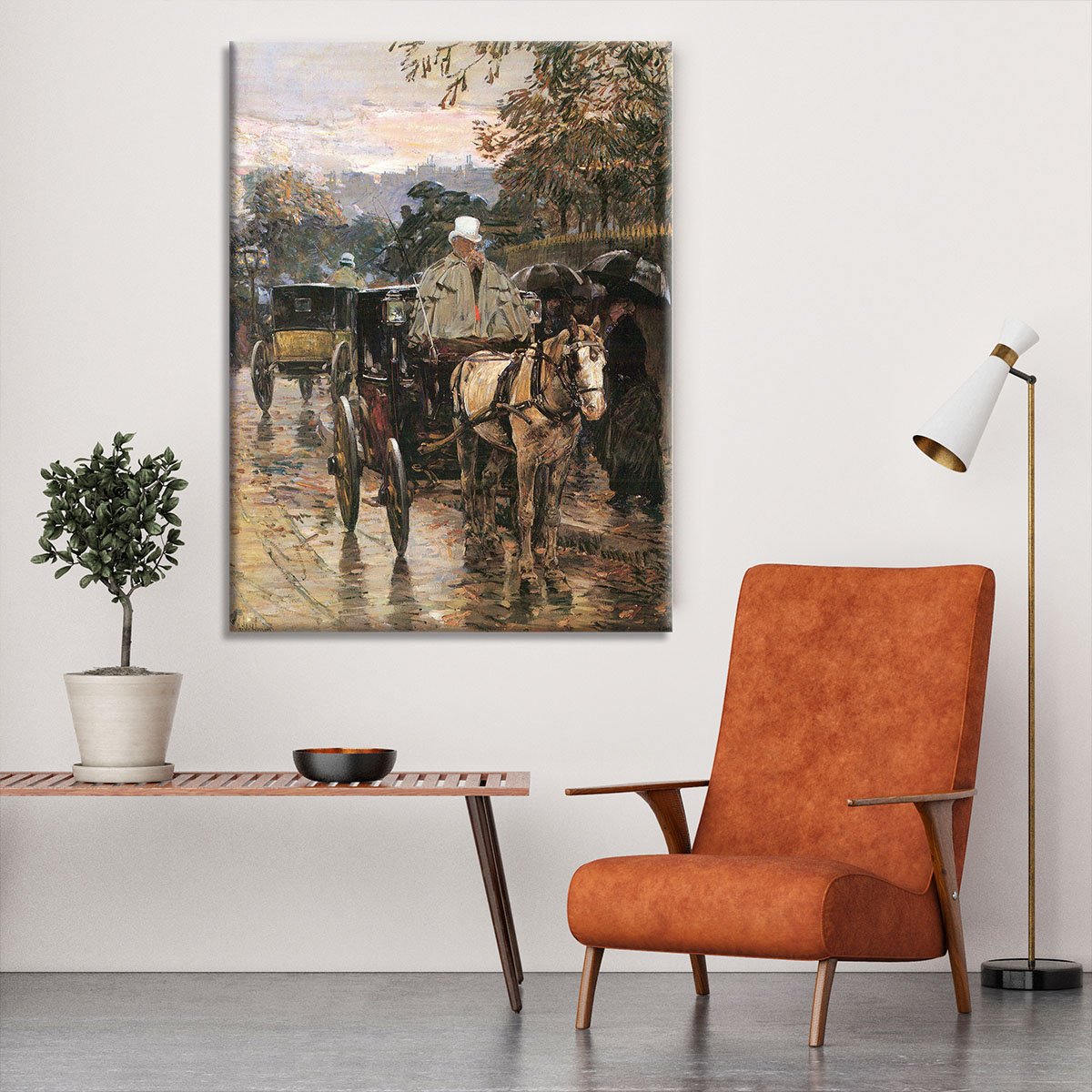 Rue Bonaparte 2 by Hassam Canvas Print or Poster