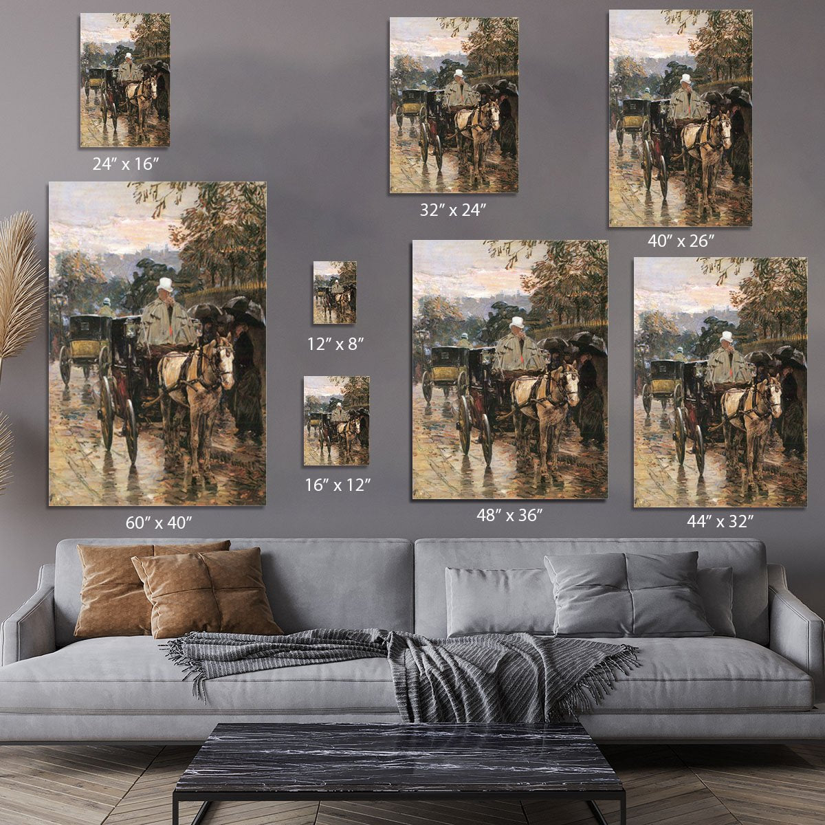 Rue Bonaparte 2 by Hassam Canvas Print or Poster