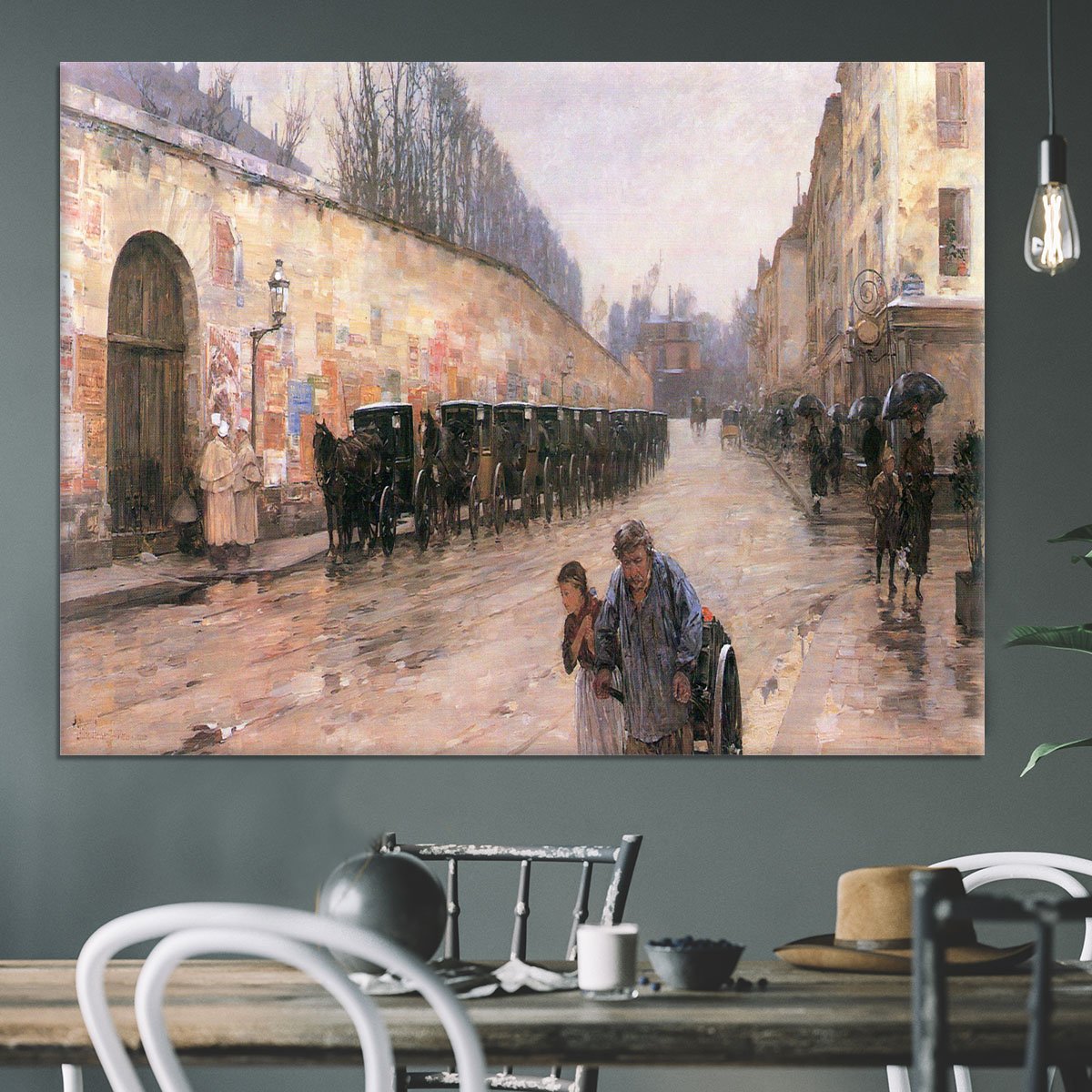 Rue Bonaparte by Hassam Canvas Print or Poster