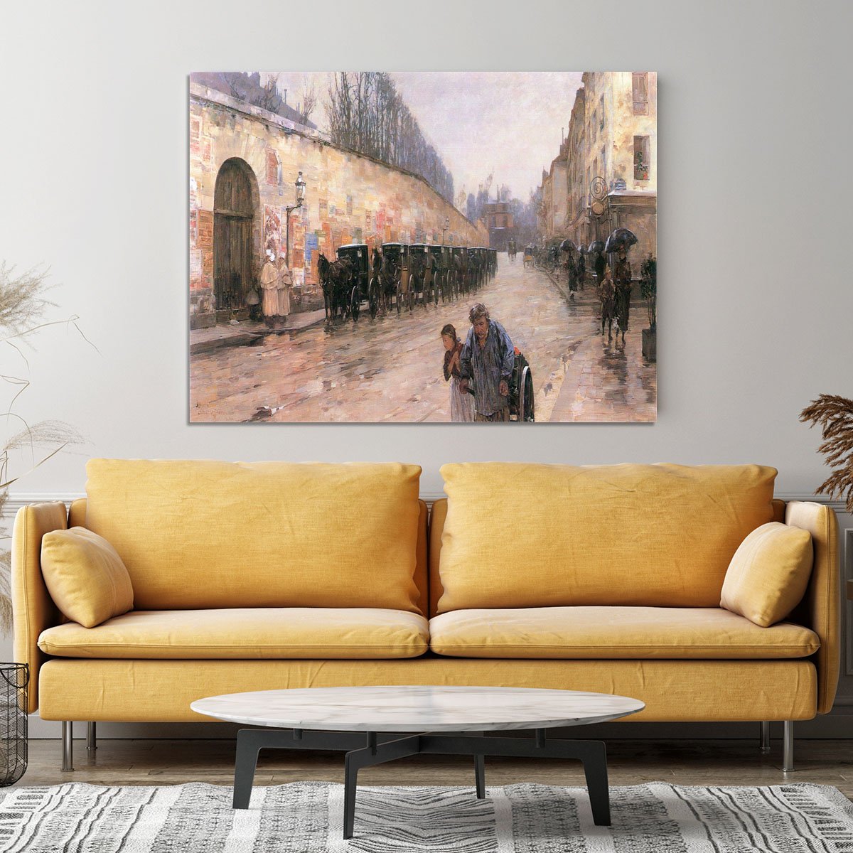 Rue Bonaparte by Hassam Canvas Print or Poster