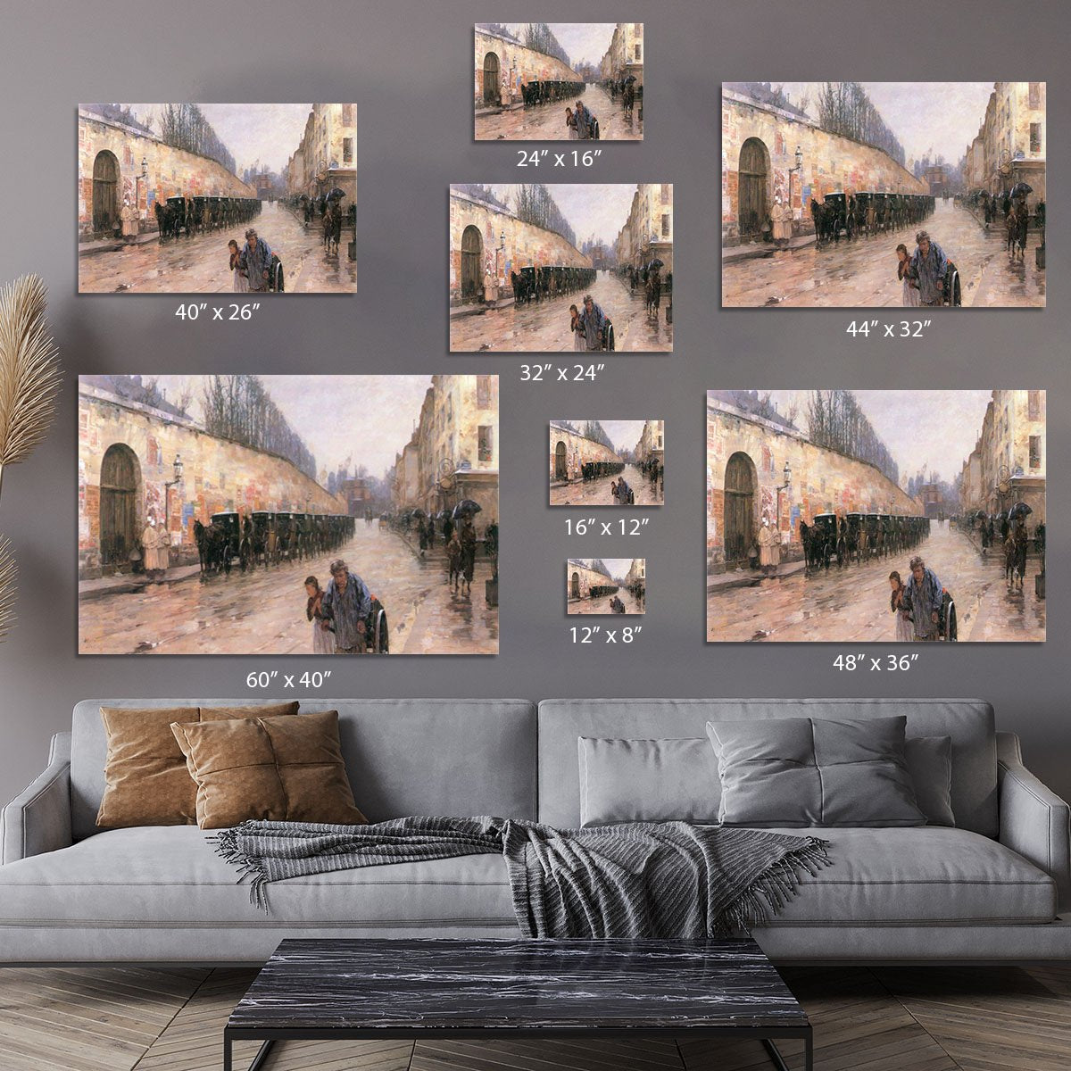 Rue Bonaparte by Hassam Canvas Print or Poster