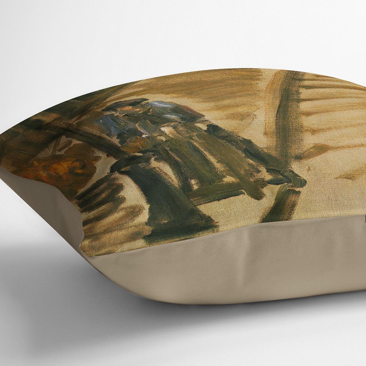 Rue Mossnier with Knife Grinder by Manet Throw Pillow