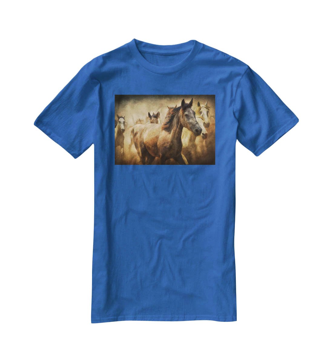 Running Horses T-Shirt - Canvas Art Rocks - 2