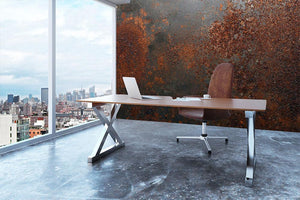 Rusted metal background Wall Mural Wallpaper - Canvas Art Rocks - 3