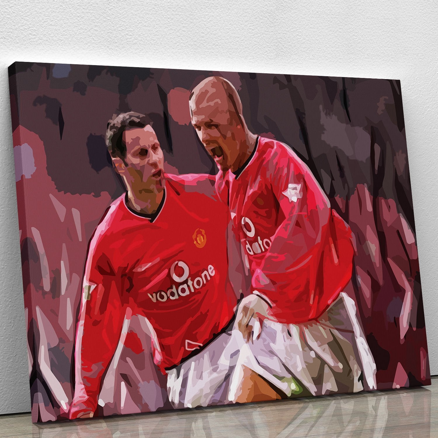 Ryan Giggs and David Beckham Canvas Print or Poster