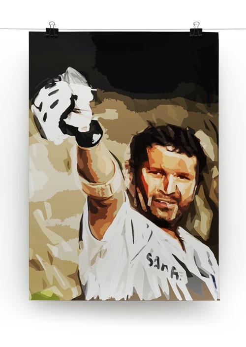 Sachin Tendulkar Print - Canvas Art Rocks - 2