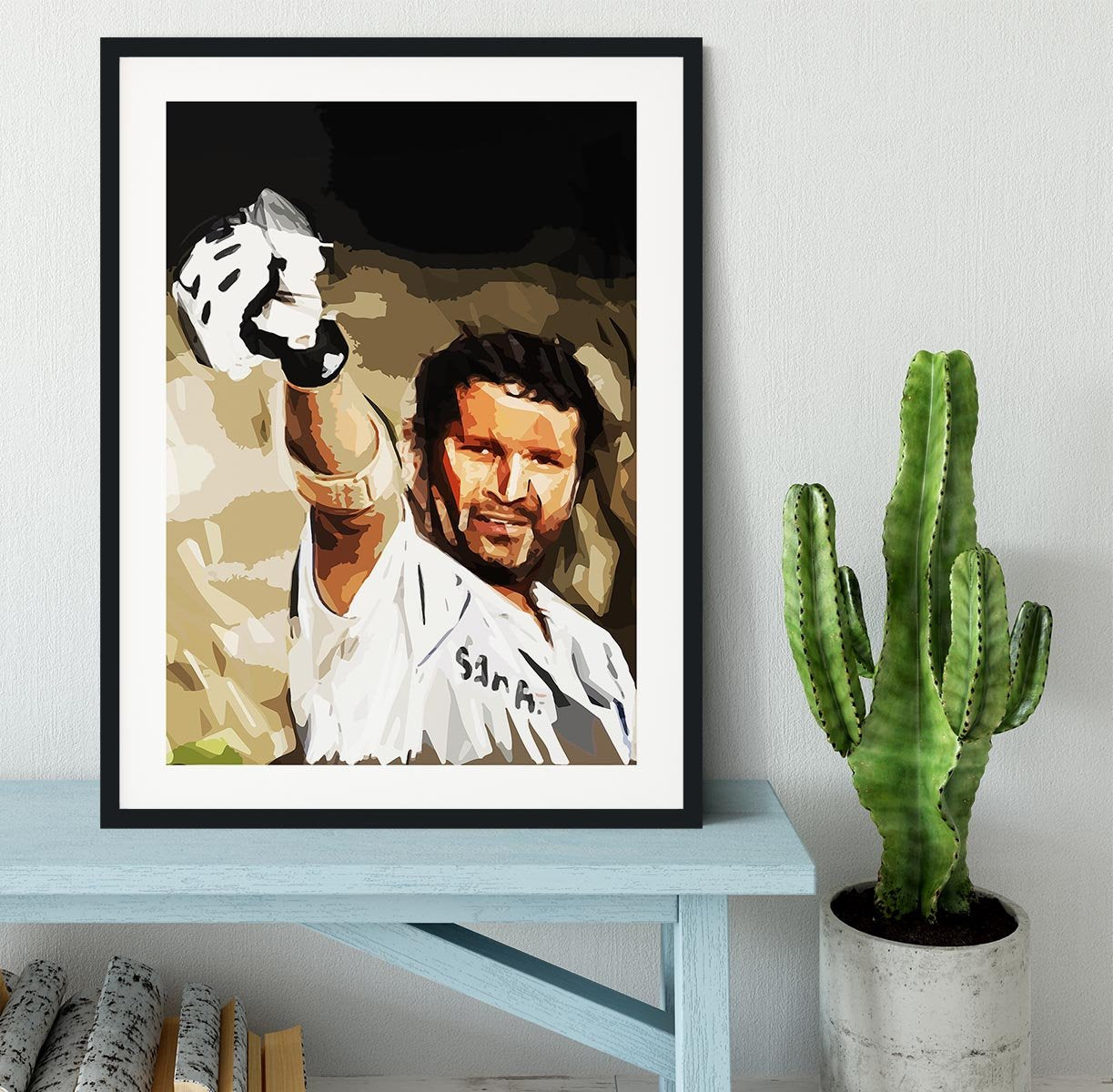 Sachin Tendulkar Framed Print - Canvas Art Rocks - 1