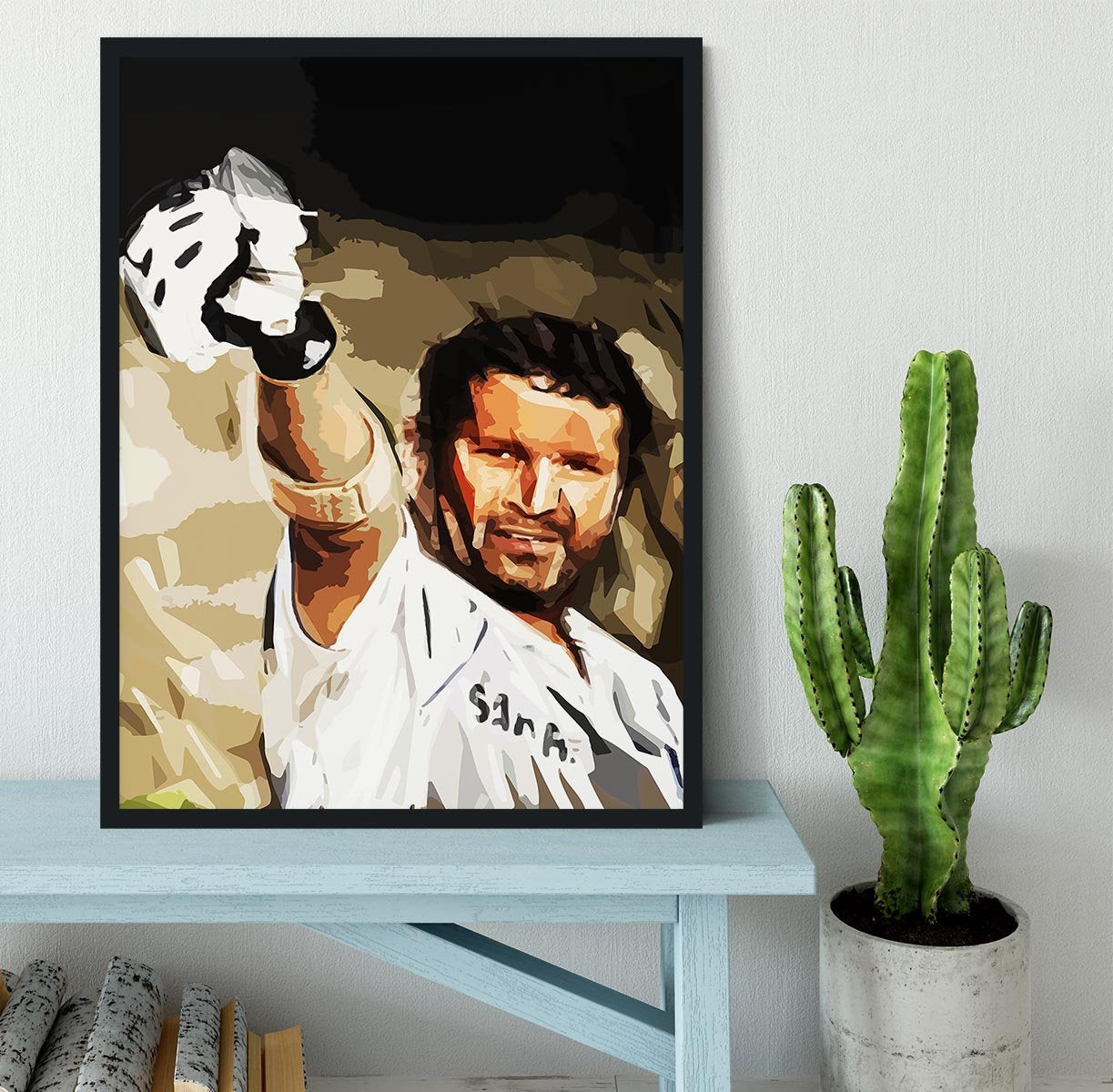 Sachin Tendulkar Framed Print - Canvas Art Rocks - 2