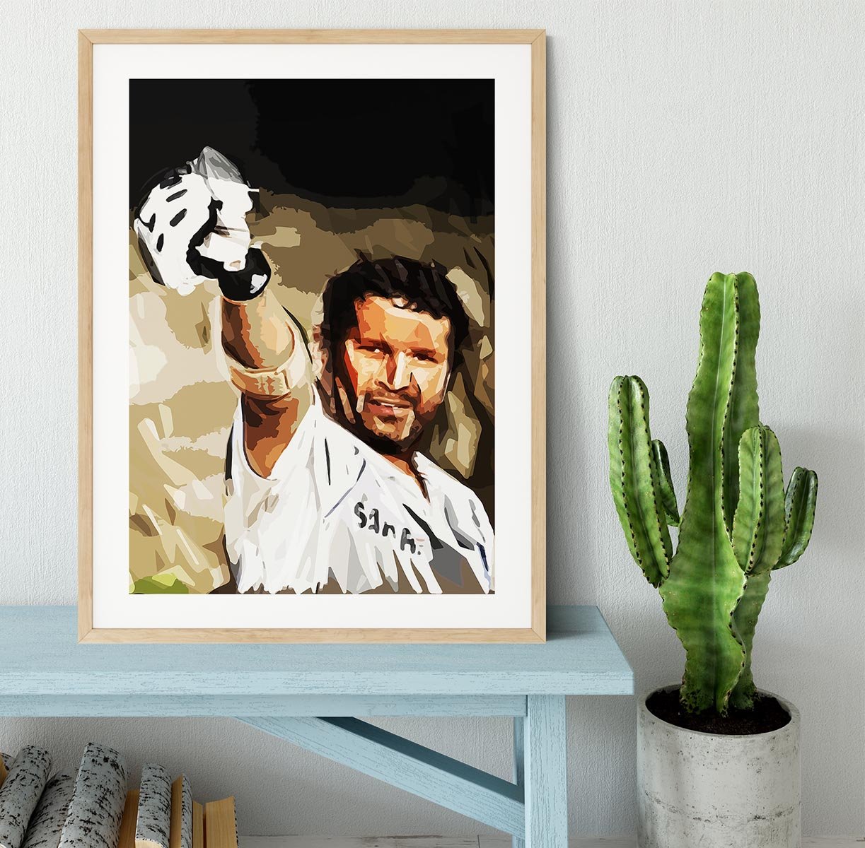 Sachin Tendulkar Framed Print - Canvas Art Rocks - 3