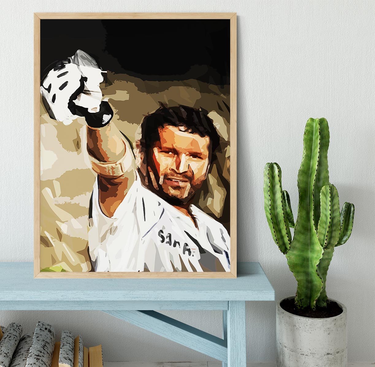 Sachin Tendulkar Framed Print - Canvas Art Rocks - 4